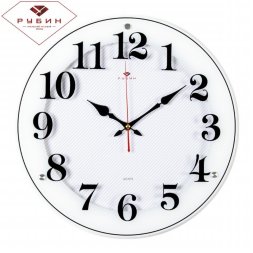 4040-1241W бел. (в кор.5шт.) - Часы настенные круг [01078304]