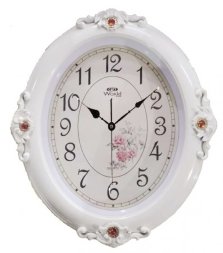 2584R W (в уп.20шт.) - Часы настенные WORLD, кварц [01085533]