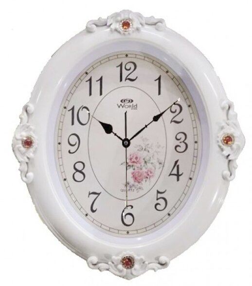 2584R W (в уп.20шт.) - Часы настенные WORLD, кварц [01085533]