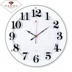 4040-1243W бел. (в кор.5шт.) - Часы настенные круг [01076591]