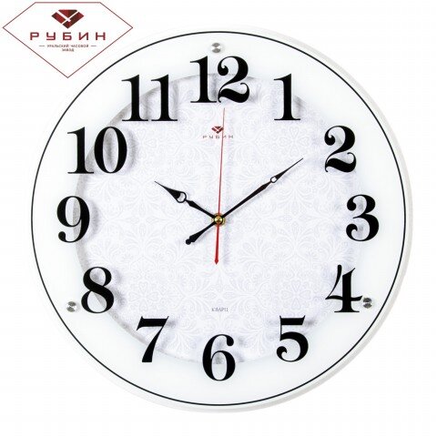 4040-1243W бел. (в кор.5шт.) - Часы настенные круг [01076591]