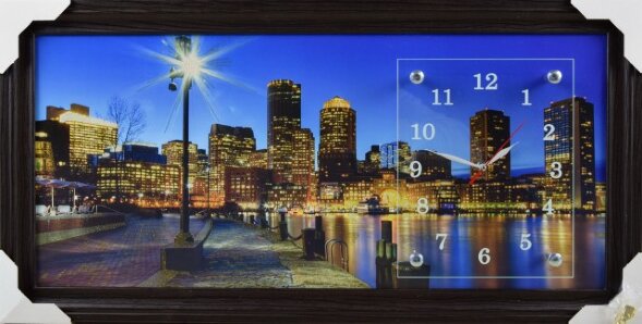 33х70 F-143G - Часы-картины настенные в багете Усп [01074659]