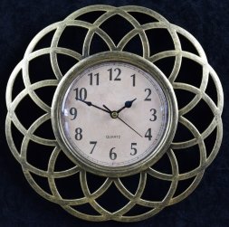 2853-3A-XYM Золотые (в кор.30шт.) - Часы настенные [01076638]