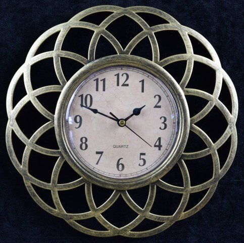 2853-3A-XYM Золотые (в кор.30шт.) - Часы настенные [01076638]