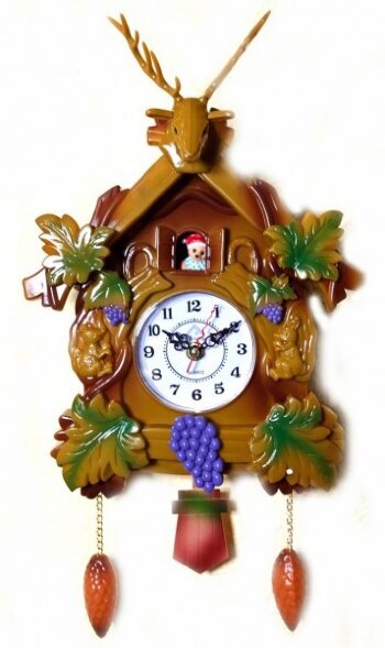 26L Светло-корич. (в кор.24шт.) - Часы настенные с [01085176]