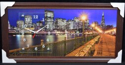 33х70 F-145G - Часы-картины настенные в багете Усп [01074685]