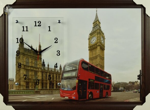 50х70 F-138 - Часы-картины настенные в багете Успе [01077204]