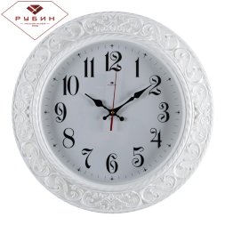 4051-103W (в кор.5шт) - Часы настенные круг с узор [01082389]