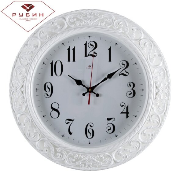 4051-103W (в кор.5шт) - Часы настенные круг с узор [01082389]