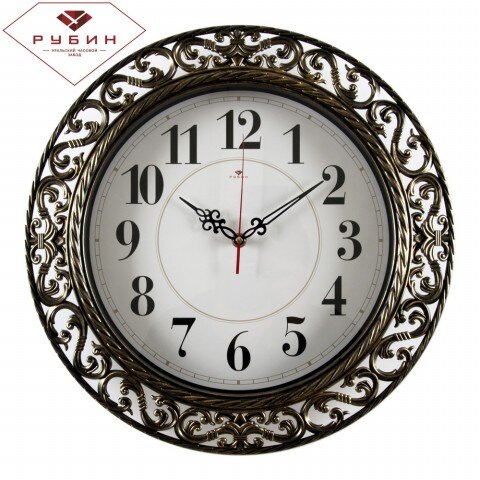 4051-104 (в кор.5шт.) - Часы настенные круг с узор [01081921]