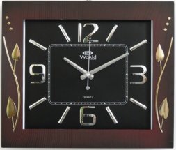 2897C BL (в кор.10шт.) - Часы настенные квадратные [01085198]