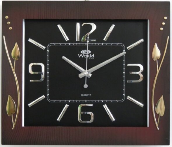 2897C BL (в кор.10шт.) - Часы настенные квадратные [01085198]