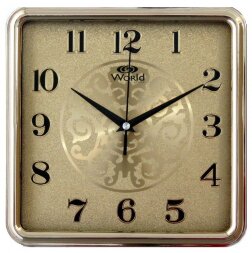 2898C G (в кор.20шт.) - Часы настенные квадратные, [01085196]