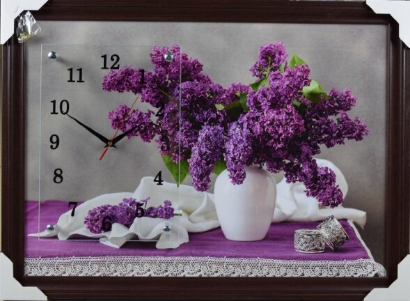 50х70 F-256 - Часы-картины настенные в багете Успе [01080479]