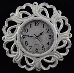 2854-W-XYM Белые (в кор.30шт.) - Часы настенные, р [01076616]