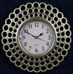 2867-3A-XYM Золотые (в кор.30шт.) - Часы настенные [01076620]