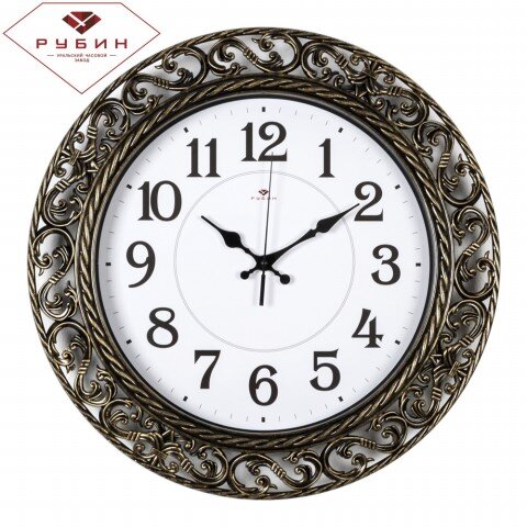 4051-107 (в кор.5шт.) - Часы настенные круг с узор [01083509]