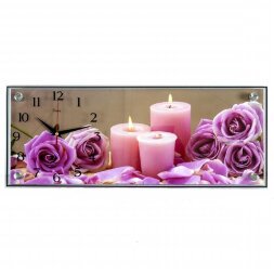 5020-738 (в кор.5шт.) - Часы настенные&amp;quot;Свечи и роз [01073564]