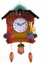 28L Светло-корич. (в кор.24шт.) - Часы настенные с [01085179]