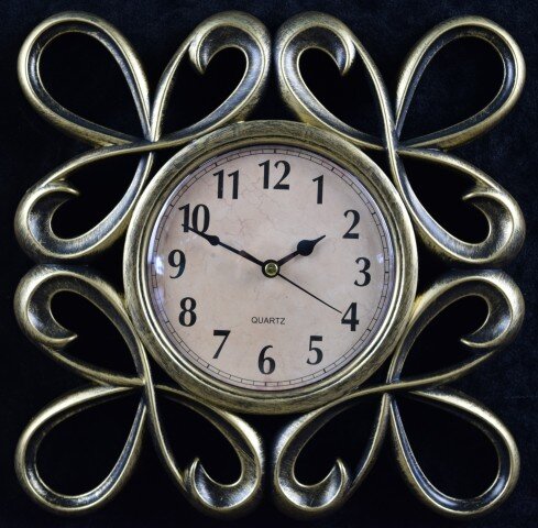 2868-3A-XYM Золотые (в кор.30шт.) - Часы настенные [01076626]