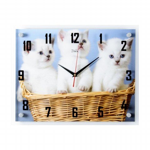 3545-1136 (в кор.5шт.) - Часы настенные&amp;quot;Котята в к [01072658]