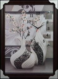 50х70 FV-190G - Часы-картины настенные в багете Ус [01075495]