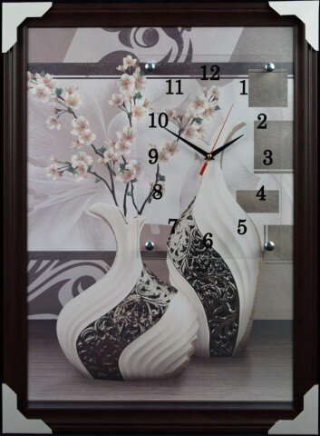 50х70 FV-190G - Часы-картины настенные в багете Ус [01075495]