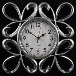 2868-4C-XYM Серебр. (в кор.30шт.) - Часы настенные [01076630]