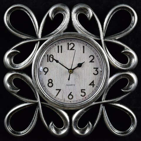 2868-4C-XYM Серебр. (в кор.30шт.) - Часы настенные [01076630]