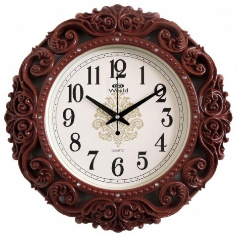2935C BR (в уп.10шт.) - Часы настенные WORLD, квар [01083725]