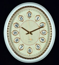 WS-7339 (в кор.10шт.) - Часы настенные овальные, р [01087397]