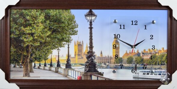 33х70 F-455G - Часы-картины настенные в багете Усп [01082277]