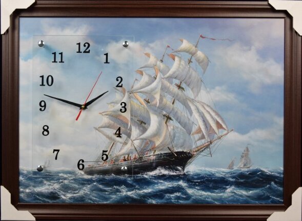 50х70 Si-100 - Часы-картины настенные в багете Усп [01079616]