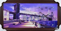 33х70 F-469G - Часы-картины настенные в багете Усп [01082278]