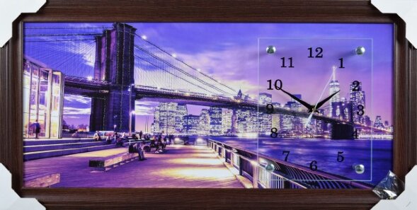 33х70 F-469G - Часы-картины настенные в багете Усп [01082278]