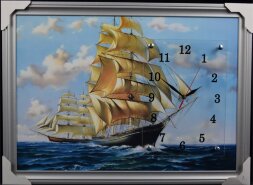 50х70 Si-118 - Часы-картины настенные в багете Усп [01074655]