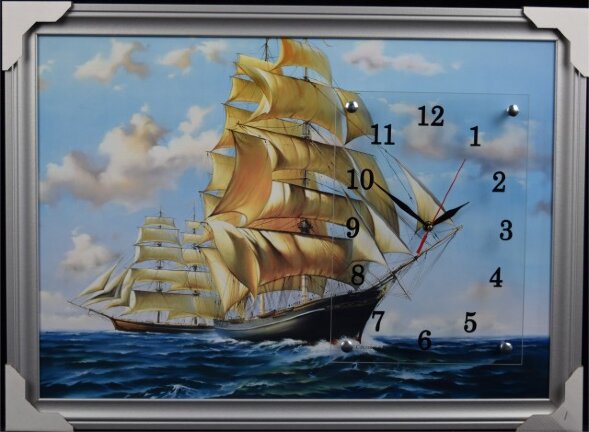 50х70 Si-118 - Часы-картины настенные в багете Усп [01074655]