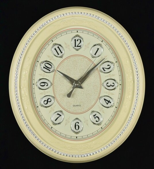 WS-7342 (в кор.10шт.) - Часы настенные овальные, р [01087399]