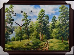 50х70 Si-136 - Часы-картины настенные в багете Усп [01074648]