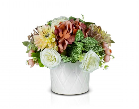 Букет в керамической вазе,  размер: высота 30 см, [01091169]