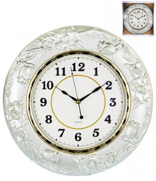 43932 152-33017 (в кор.10шт.) - Часы настенные кру [01085954]