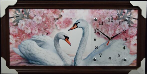 33х70 FV-182G - Часы-картины настенные в багете Ус [01075510]