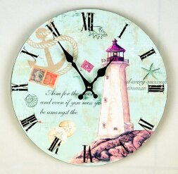 52009 (12) - Часы ARIVA-3266 мдф, бумажный принт, [01063983]