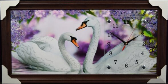 33х70 FV-197G - Часы-картины настенные в багете Ус [01074700]