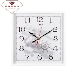 3028-129 (в кор.10шт.) - Часы настен.квадрат.&amp;quot;Морс [01085872]