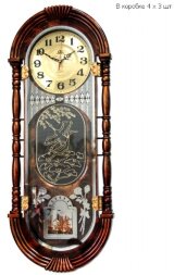 909G1 коричн. MIRRON (в уп.1шт.) - Часы настенные, [01042252]