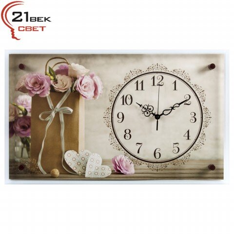 6036-127 (в уп.6шт.) - Часы настенные &amp;quot;Цветочки в [01081346]