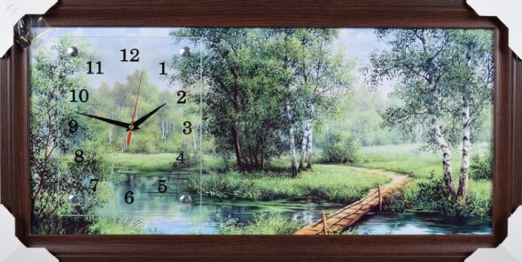 33х70 Si-43 - Часы-картины настенные в багете Успе [01082276]