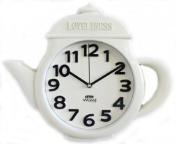 2970C W (в уп.20шт.) - Часы настенные&amp;quot;Чайник&amp;quot;  WOR [01083734]