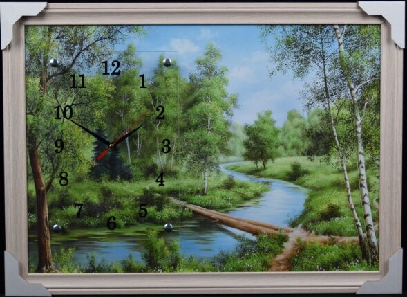 50х70 Si-44 - Часы-картины настенные в багете Усп [01075498]